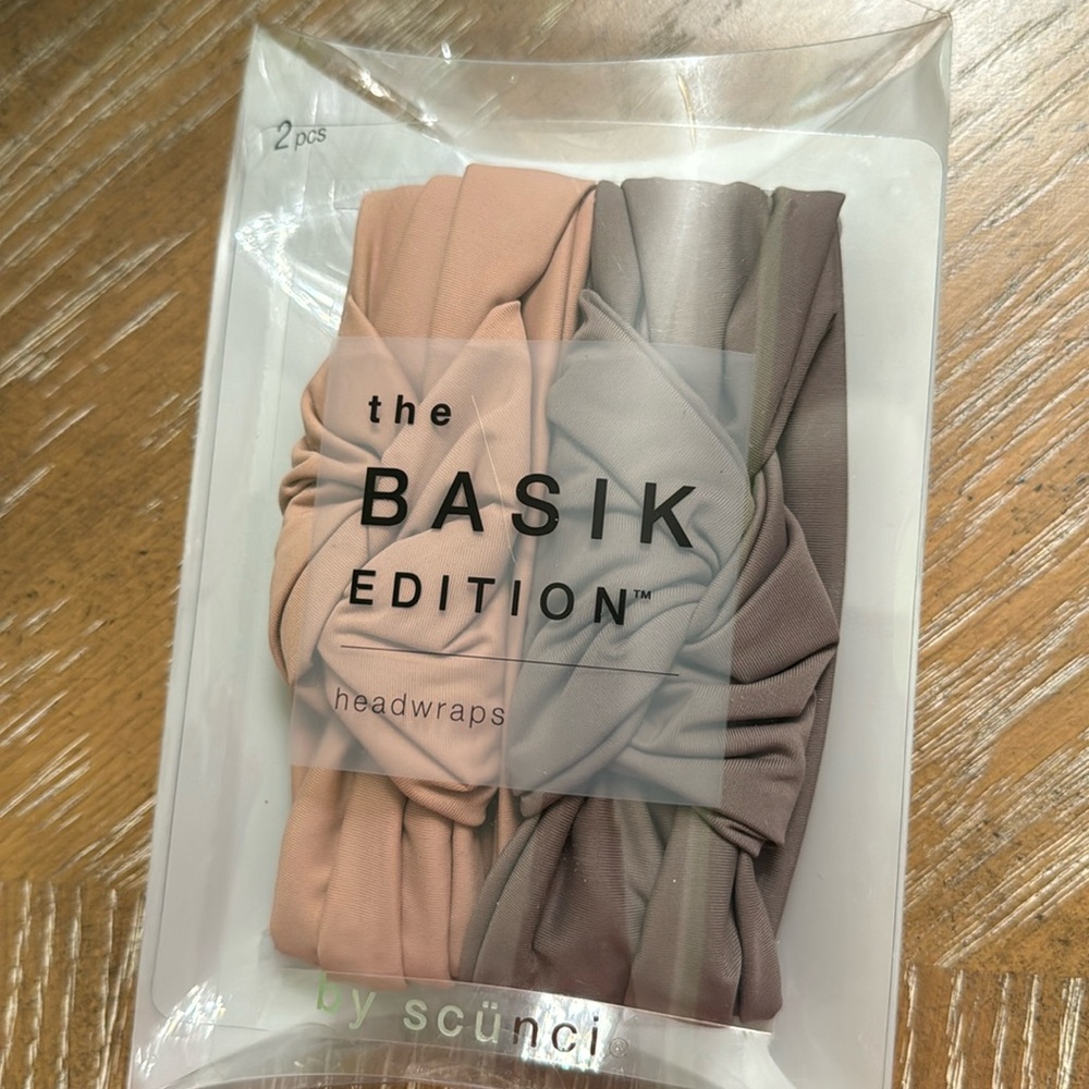 The Basik Edition Headwraps by Scunci Brand Pink and Mauve